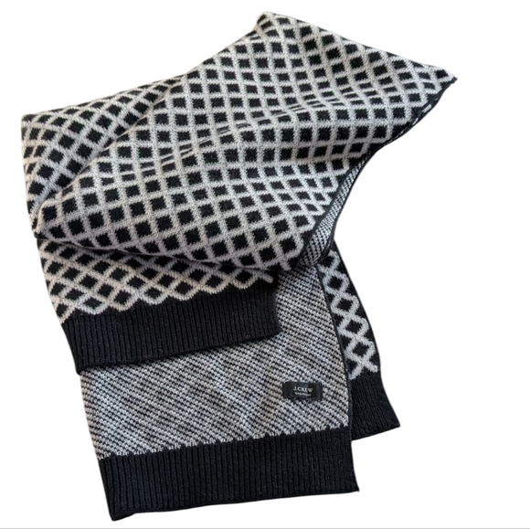 J. Crew Accessories - Cashmere, Black And White Reversible J.Crew Wrap / Blanket Scarf *DAMAGED*